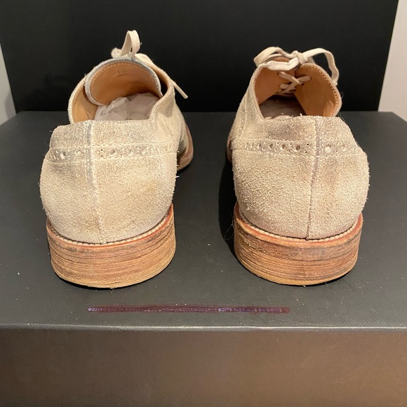 TOD’S Men’s Tan Suede Brogue Shoes Sz 10 - Picture 7 of 9